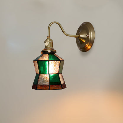Indoor Sconce Light Metal & Glass 10 Inch Vintage Style for Entryway Corridor Bedroom Dining Room Home Accent Fixture