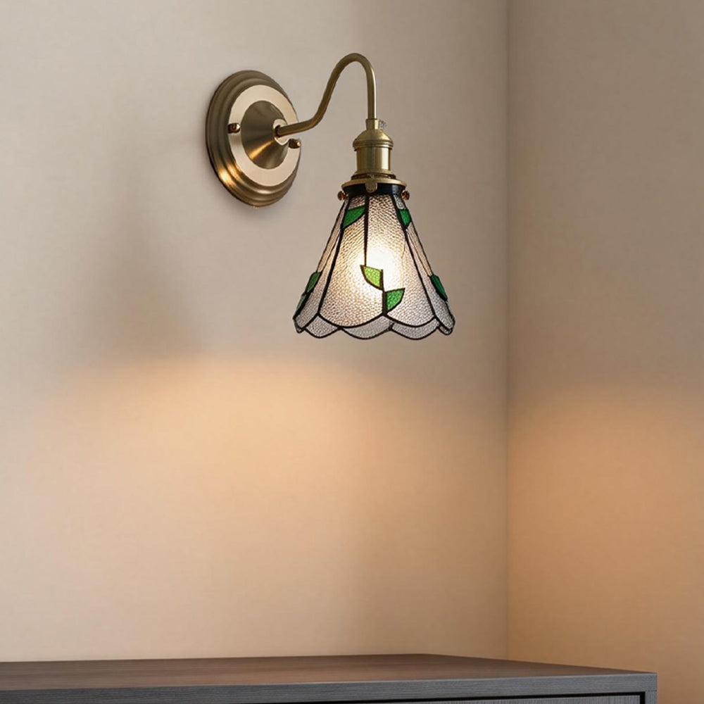 Indoor Sconce Light Metal & Glass 10 Inch Vintage Style for Entryway Corridor Bedroom Dining Room Home Accent Fixture
