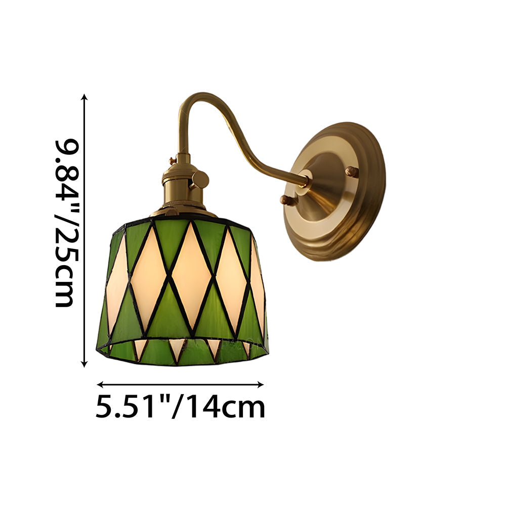 Indoor Sconce Light Metal & Glass 10 Inch Vintage Style for Entryway Corridor Bedroom Dining Room Home Accent Fixture