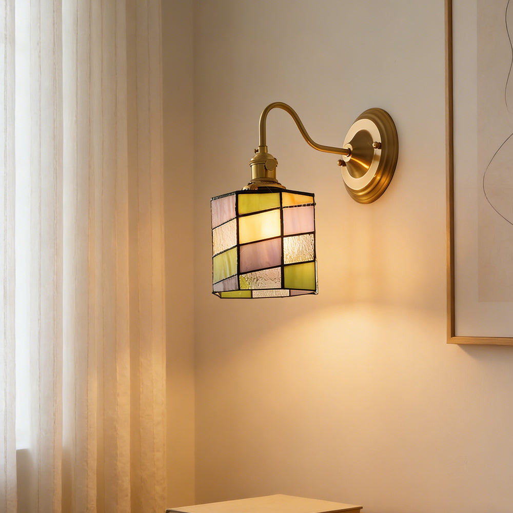 Indoor Sconce Light Metal & Glass 10 Inch Vintage Style for Entryway Corridor Bedroom Dining Room Home Accent Fixture