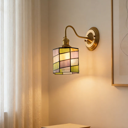 Indoor Sconce Light Metal & Glass 10 Inch Vintage Style for Entryway Corridor Bedroom Dining Room Home Accent Fixture