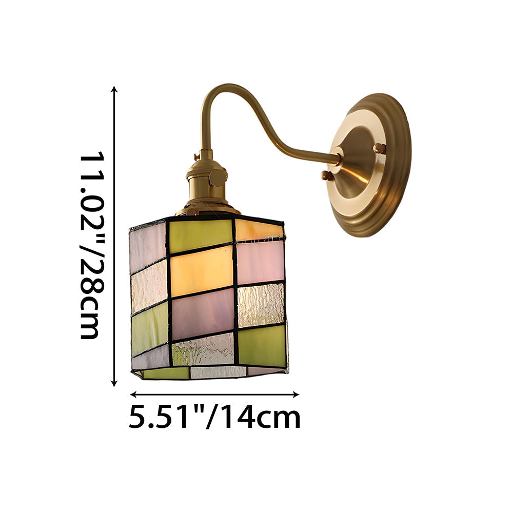 Indoor Sconce Light Metal & Glass 10 Inch Vintage Style for Entryway Corridor Bedroom Dining Room Home Accent Fixture