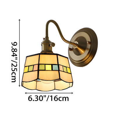 Indoor Sconce Light Metal & Glass 10 Inch Vintage Style for Entryway Corridor Bedroom Dining Room Home Accent Fixture