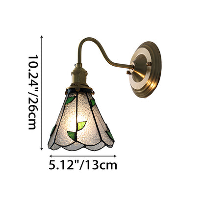 Indoor Sconce Light Metal & Glass 10 Inch Vintage Style for Entryway Corridor Bedroom Dining Room Home Accent Fixture