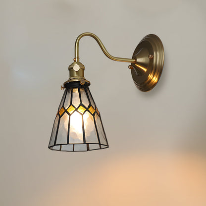 Indoor Sconce Light Metal & Glass 10 Inch Vintage Style for Entryway Corridor Bedroom Dining Room Home Accent Fixture