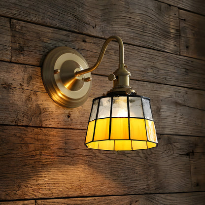 Indoor Sconce Light Metal & Glass 10 Inch Vintage Style for Entryway Corridor Bedroom Dining Room Home Accent Fixture