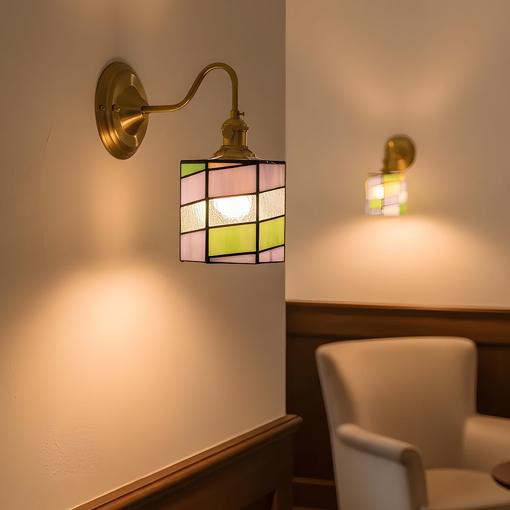 Indoor Sconce Light Metal & Glass 10 Inch Vintage Style for Entryway Corridor Bedroom Dining Room Home Accent Fixture