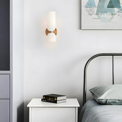 Dual-Arm Sconce with Clear Glass Shades 14 Inch Height Swivel Heads for Bedside Task Reading Hallway Entry Hardwired 110V E12 Socket Up to 4