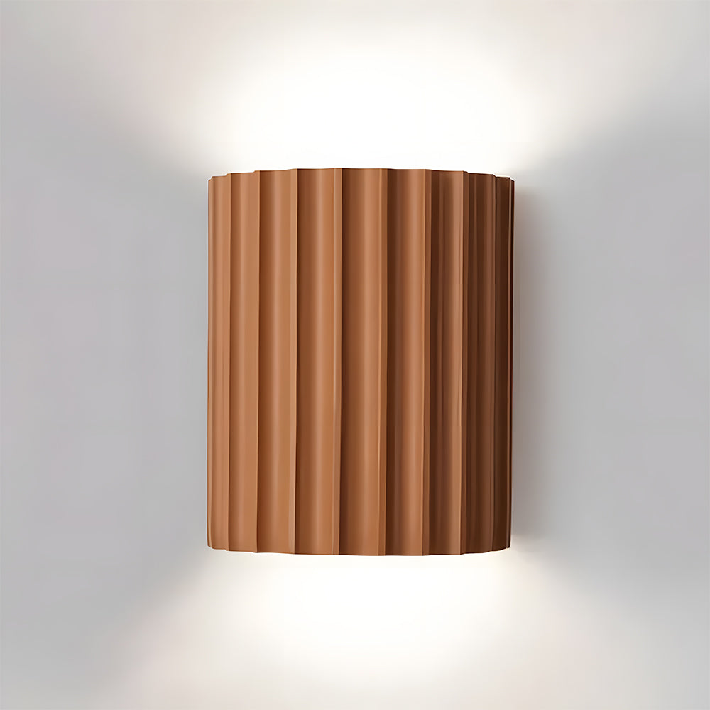 Sculptural Resin Sconce with Dual G9 Sockets for Bedroom Hallway Accent Lighting in Green Finish 6.5 Inches Compact Indoor Fixture