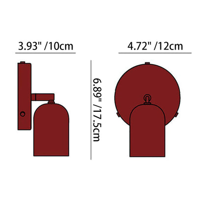 Metal Wall Sconce Light Fixture with Built-In LED for Bedrooms, Hallways, Staircases - Adjustable Color Temperature Reading Light - Compact