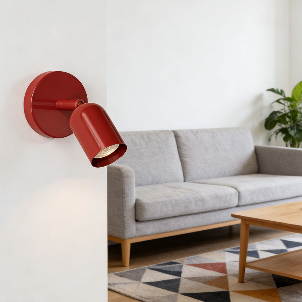 Metal Wall Sconce Light Fixture with Built-In LED for Bedrooms, Hallways, Staircases - Adjustable Color Temperature Reading Light - Compact