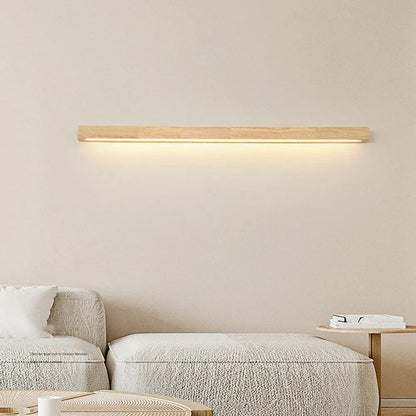 Wooden LED Vanity Mirror Light Fixture for Bathroom Wall 24-Inch Warm Lighting Above Sink Bedroom Illumination Slim Profile Spa-Style Contem