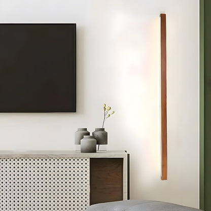 Wooden LED Vanity Mirror Light Fixture for Bathroom Wall 24-Inch Warm Lighting Above Sink Bedroom Illumination Slim Profile Spa-Style Contem