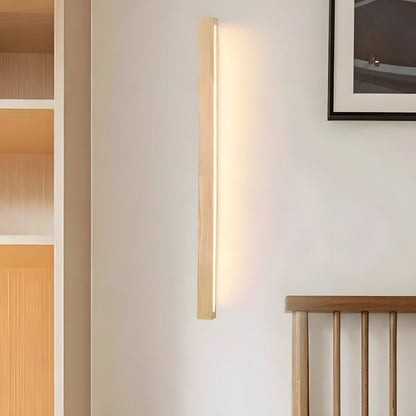 Wooden LED Vanity Mirror Light Fixture for Bathroom Wall 24-Inch Warm Lighting Above Sink Bedroom Illumination Slim Profile Spa-Style Contem
