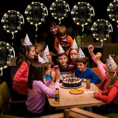 Set of 10 LED Balloons – Warm White Lighting for Celebrations