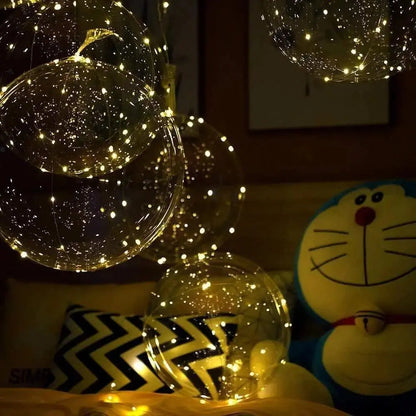 Set of 10 LED Balloons – Warm White Lighting for Celebrations