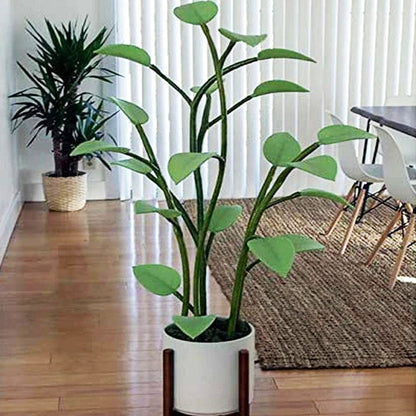 Color-Changing LED Plant Night Light for Bedroom, Living Room & Office – USB Powered Decorative Botanical Lamp with Auto Cycle Lighting