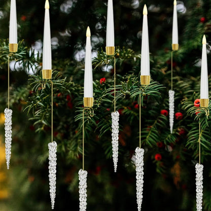 LED Christmas Tree Lights with Remote Control & Warm Glow | Battery-Powered Holiday Decor for Safe Enchantment