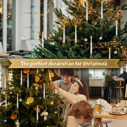 LED Christmas Tree Lights with Remote Control & Warm Glow | Battery-Powered Holiday Decor for Safe Enchantment