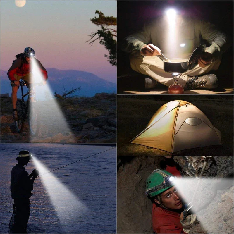 Ortekor LED Headlamp with Zoom & Rechargeable Battery | Waterproof Design for All Weather Adventures