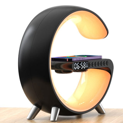 LED Smart Lamp with Wireless Charging, Bluetooth Speaker, and RGB Light Effects