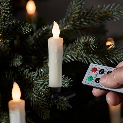 Wireless LED Christmas Tree Candles Set of 20 with Remote Control & Timer for Indoor Holiday Decor Flameless Candle Lights