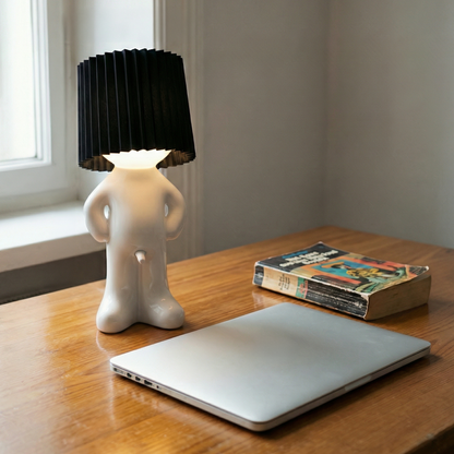 Cordless Dimmable Desk Lamp with Rechargeable Battery – Fun Novelty Design LED Light for Home Office Bedroom Living Room | USB-C Portable