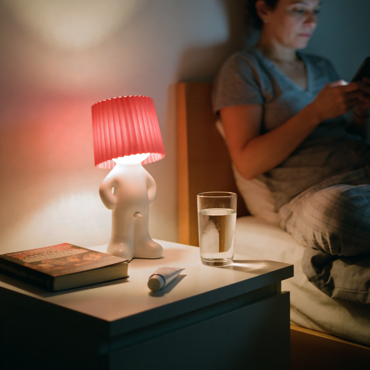 Cordless Dimmable Desk Lamp with Rechargeable Battery – Fun Novelty Design LED Light for Home Office Bedroom Living Room | USB-C Portable