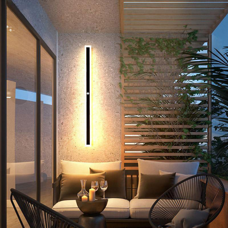 Weather-Resistant LED Outdoor Wall Light with Acrylic Panel for Entryway & Patio