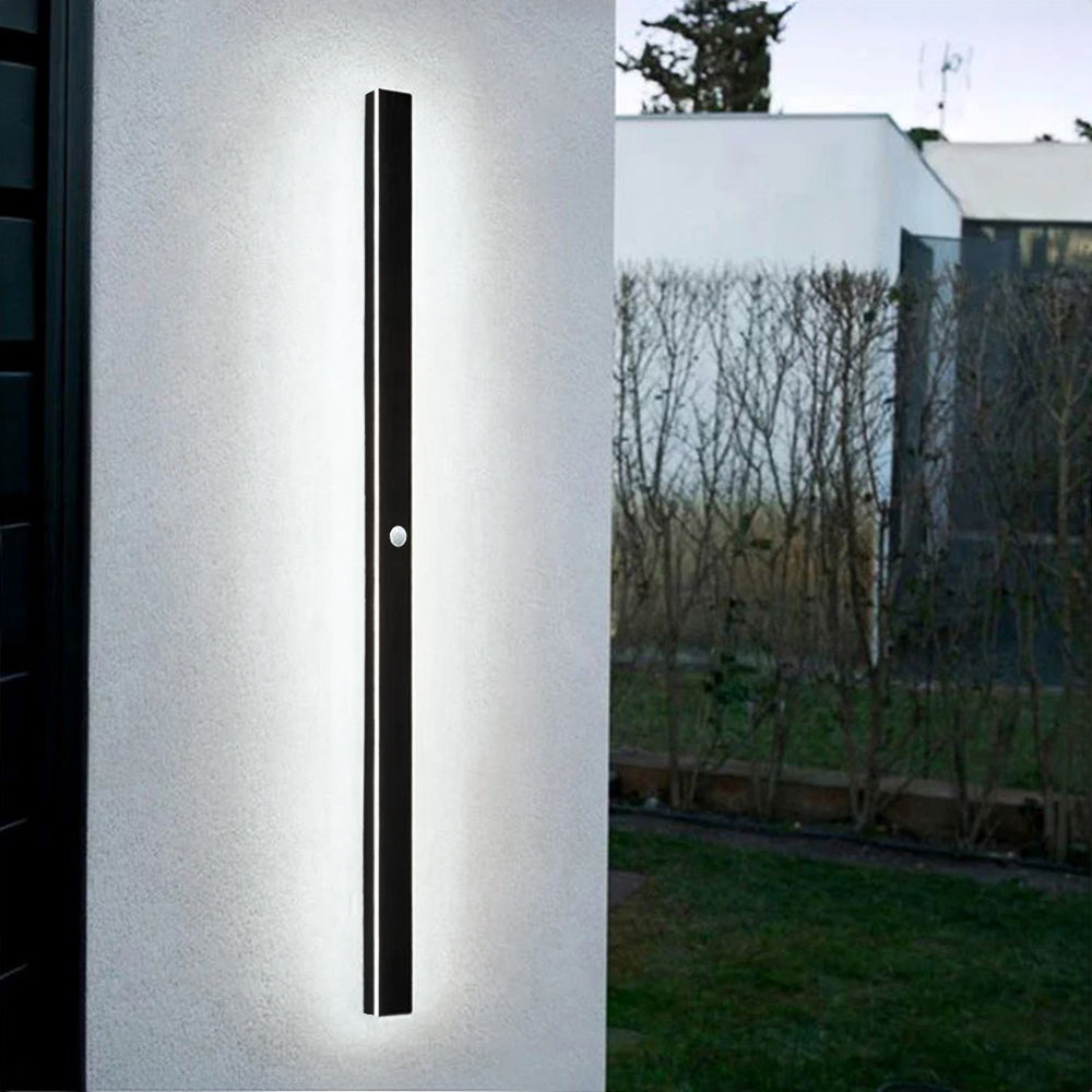 Linear LED Outdoor Sconce 79 Inch Waterproof Metal Wall Light for Patio Garden Facade Pathway Modern Exterior Minimalist Architecture Fixtur