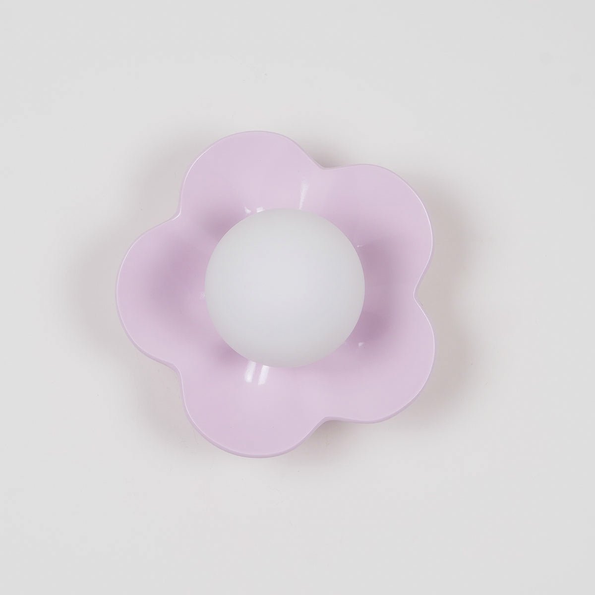 Flower-Shaped Resin Wall Sconce with Frosted Glass Shade – LED G9 Socket, Playful Modern Decor for Bedroom, Nursery & Living Room