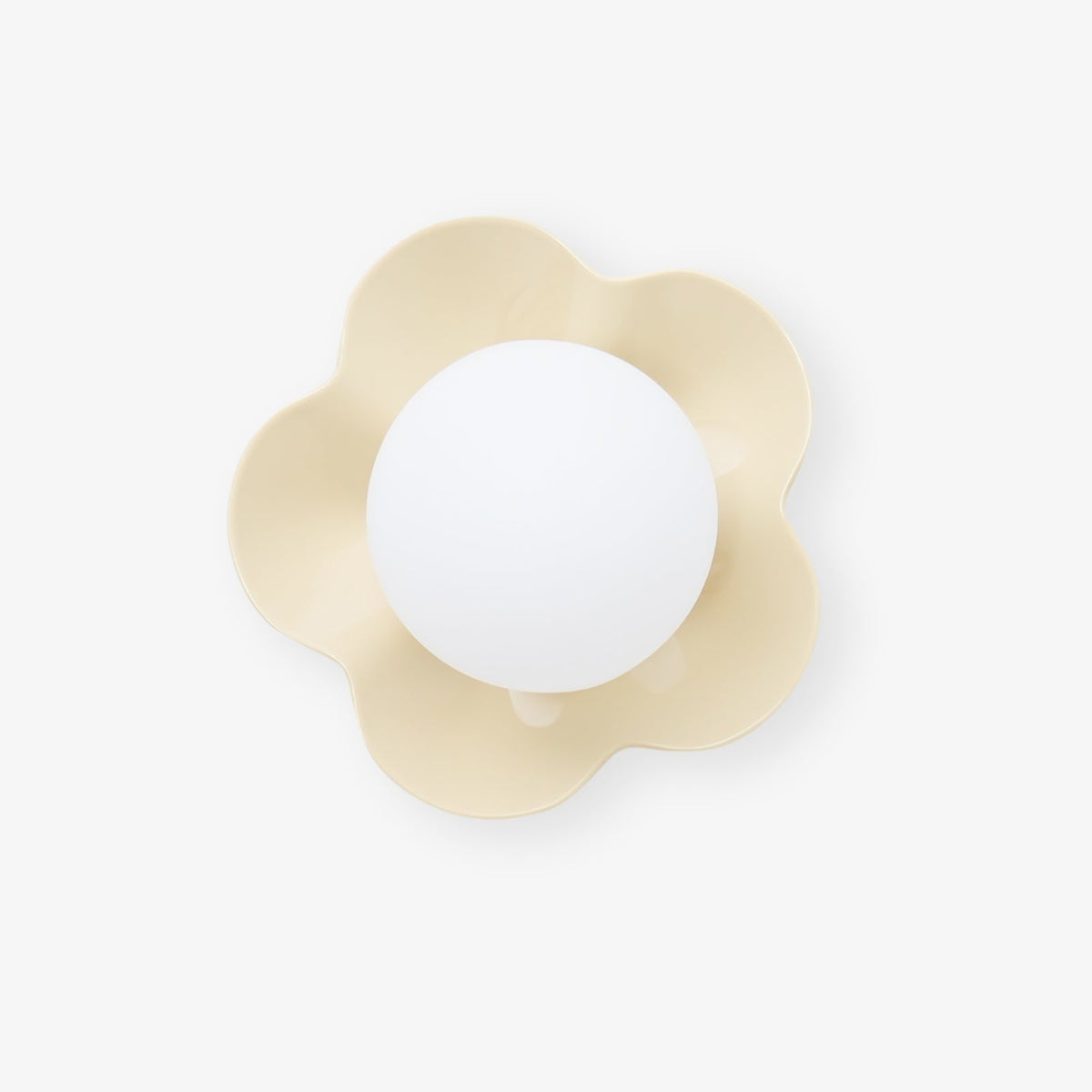 Flower-Shaped Resin Wall Sconce with Frosted Glass Shade – LED G9 Socket, Playful Modern Decor for Bedroom, Nursery & Living Room