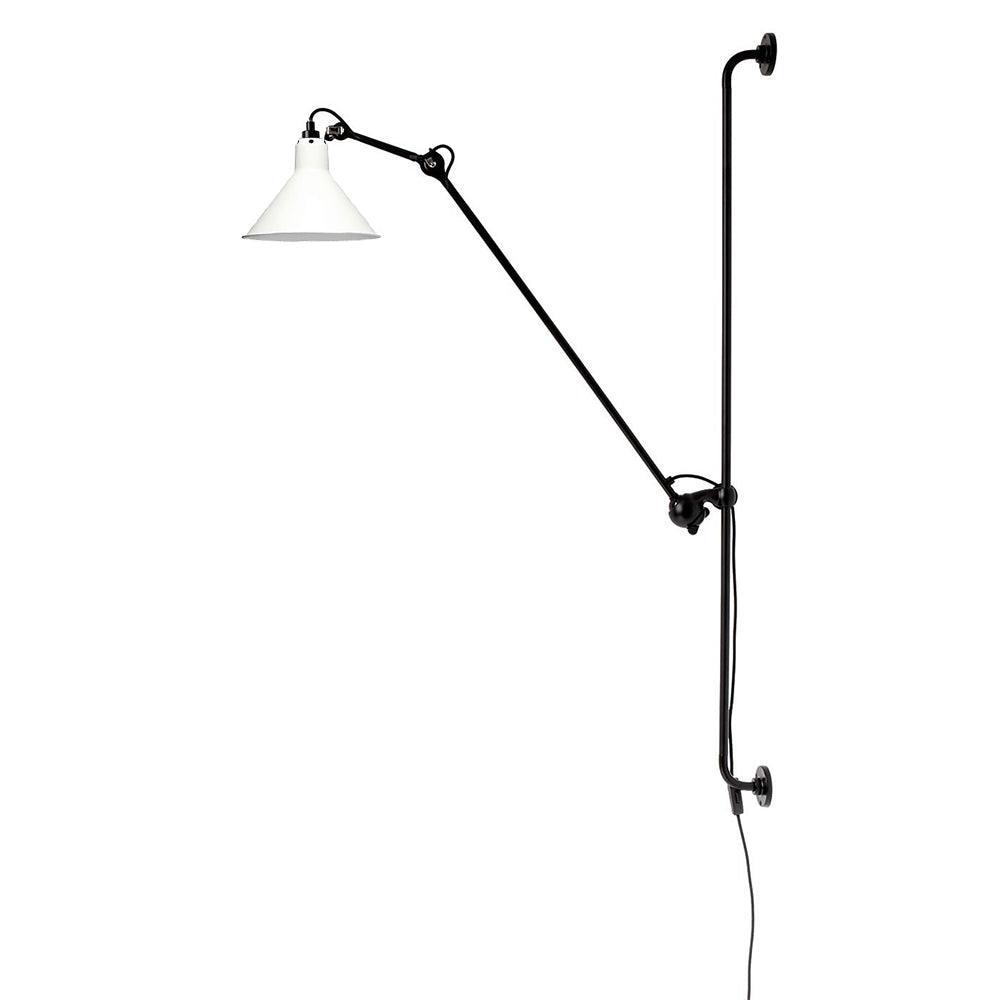 Articulating Swing Arm Sconce Matte Black 46.5 Inch Reach Bedside Reading Light for Bedroom Office Hallway Adjustable Wall-Mounted Task Lamp