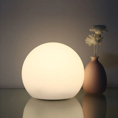 GlowOrb Table Lamp – Wireless LED Sphere Light – Remote Controlled Ambient Lighting