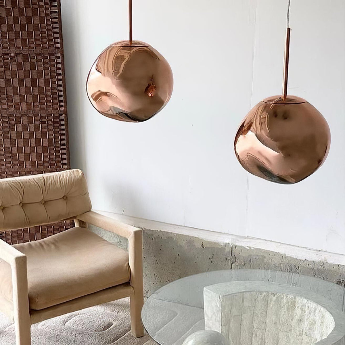 Hanging Dome Shade with Reflective Finish – Adjustable Drop Fixture for Kitchen Island, Dining Room, Bedroom – Metal Construction with E26 S