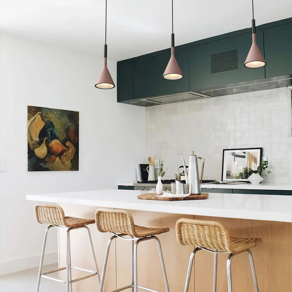 Industrial Concrete Hanging Light 10 in Gray E27 Socket Adjustable Height Ceiling Fixture for Kitchen Island Dining Table Counter Cafe Moder