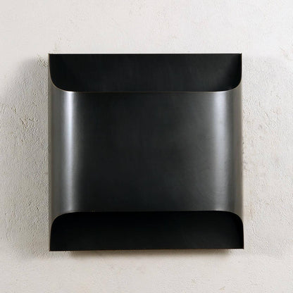 Mid-Century Brass Sconce G9 Socket Indoor Ambient Fixture 10 in Square for Bedroom Hallway Living Room Accent Lighting Warm Glow