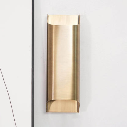 Mid-Century Brass Sconce G9 Socket Indoor Ambient Fixture 10 in Square for Bedroom Hallway Living Room Accent Lighting Warm Glow