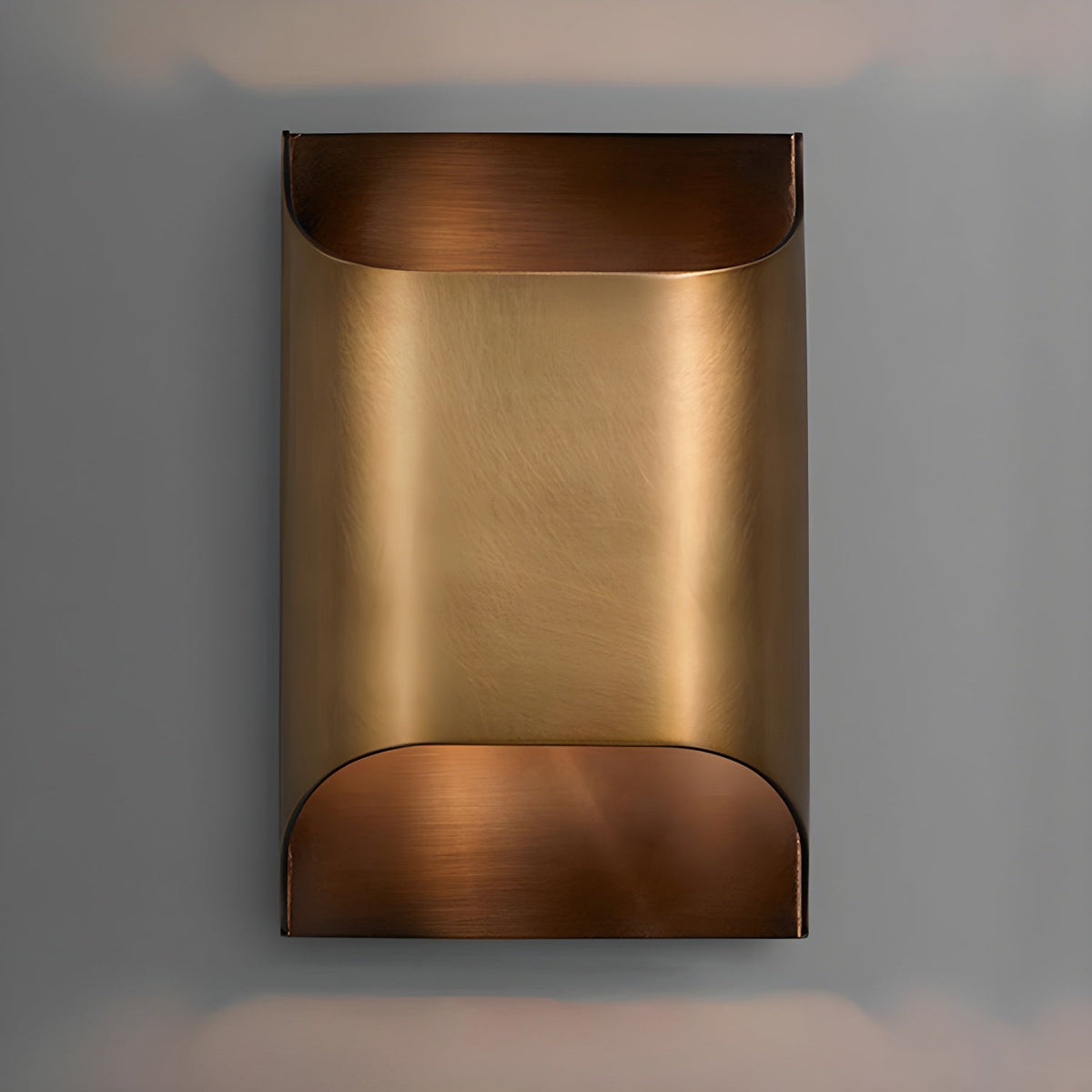 Brass Indoor LED Wall Light Fixture for Bedroom Living Room Hallway 10 Inch Square Contemporary Accent Lamp E14 G9 Socket Modern Home Lighti