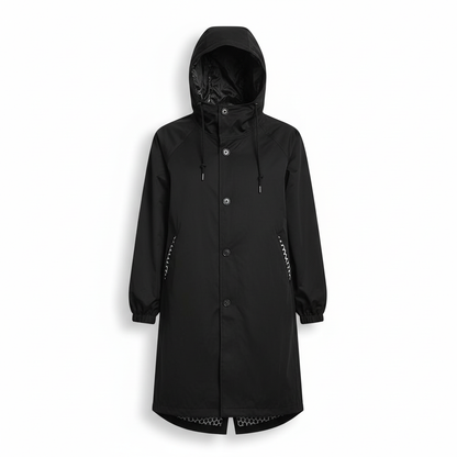 Packable Rain Jacket Women's Hooded Waterproof Windbreaker Oversized Lightweight Travel Coat Outdoor Athletic Layer