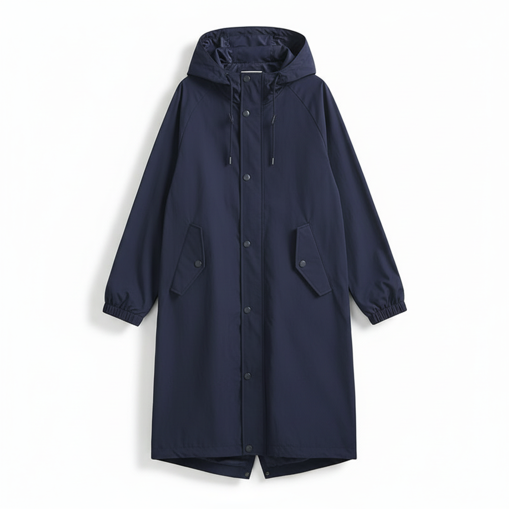 Packable Rain Jacket Women's Hooded Waterproof Windbreaker Oversized Lightweight Travel Coat Outdoor Athletic Layer