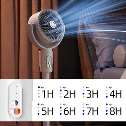 Whisper-Quiet Pedestal Fan with Remote Control – 5 Speed Settings & Adjustable Height for Office & Bedroom