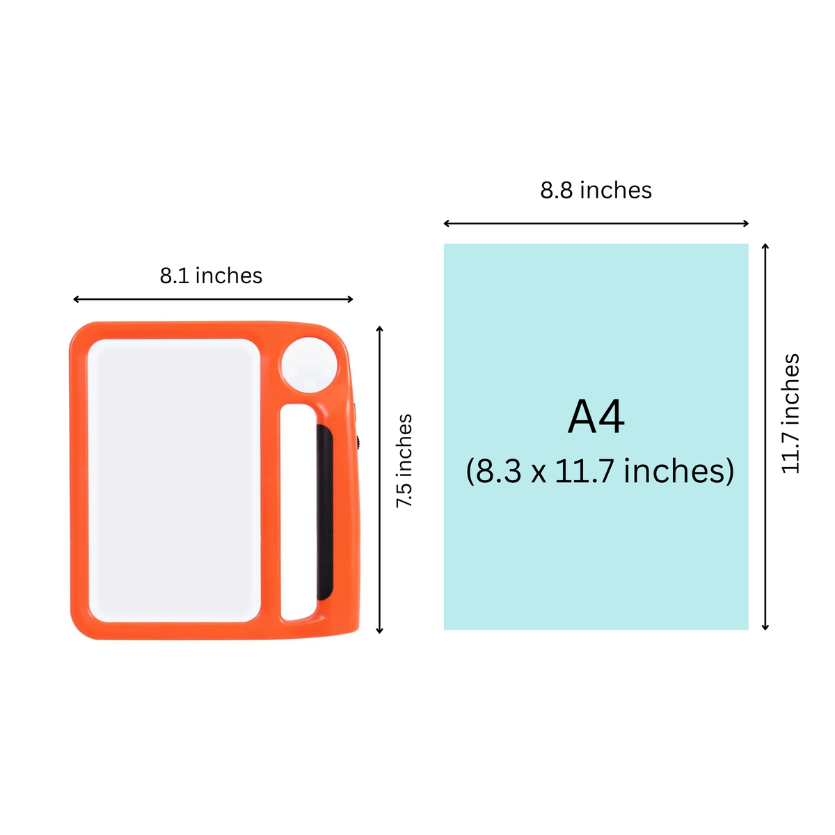 Illuminated Handheld Magnifier with 48 LED Lights – 5X & 10X Dual Lens for Small Print, Documents & Hobbies