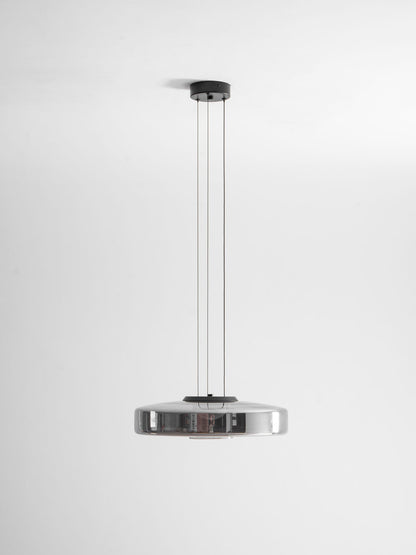 Tiered Glass Pendant Ceiling Fixture LED Multi-Level Hanging Light for Kitchen Island Dining Room Modern Layered Chandelier Adjustable Heigh
