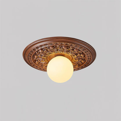 Acrylic Flush Mount Ceiling Light 14 in Beige Bedroom Living Room Decorative Fixture Low Profile Wall Mount Ambient Illumination