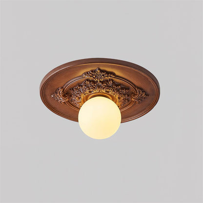 Acrylic Flush Mount Ceiling Light 14 in Beige Bedroom Living Room Decorative Fixture Low Profile Wall Mount Ambient Illumination