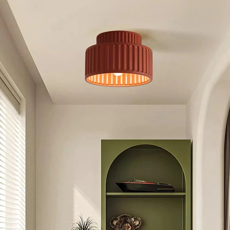 Semi Flush Mount Light Fixture 10 Inch Resin Dome for Low Ceilings Hallway Entry Foyer Bedroom Transitional Classic Home Décor