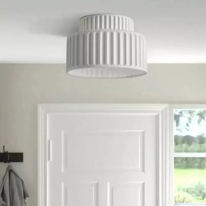 Semi Flush Mount Light Fixture 10 Inch Resin Dome for Low Ceilings Hallway Entry Foyer Bedroom Transitional Classic Home Décor