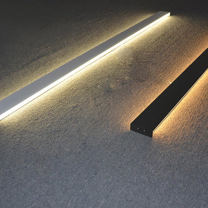 Sleek Aluminum LED Sconce Light Fixture Dimmable Modern Low-Profile Installation for Bedroom Living Room Study Adjustable Brightness