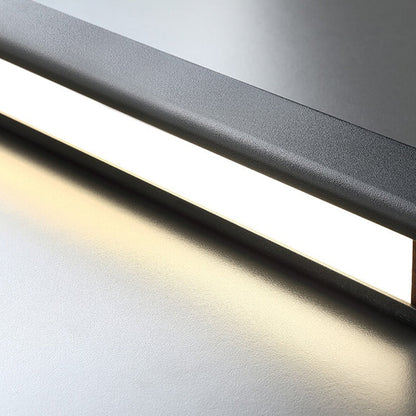 Linear LED Ceiling Fixture Black Aluminum Hanging Light for Dining Room Kitchen Island Office Desk Modern Minimalist Suspended Lamp Adjustab